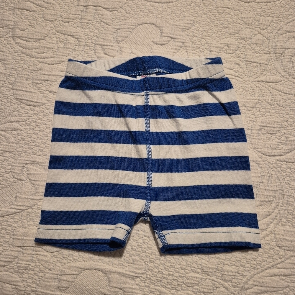 Hanna Andersson boys size 90 or 3 pajama bottom blue & white stripes VGUC